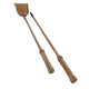Tool set, brass fireplace accessories, vintage