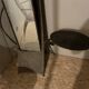 Dressing table coat rack by Roger Landault with its chair.