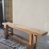 Carpenter's workbench in old solid oak - 2m50