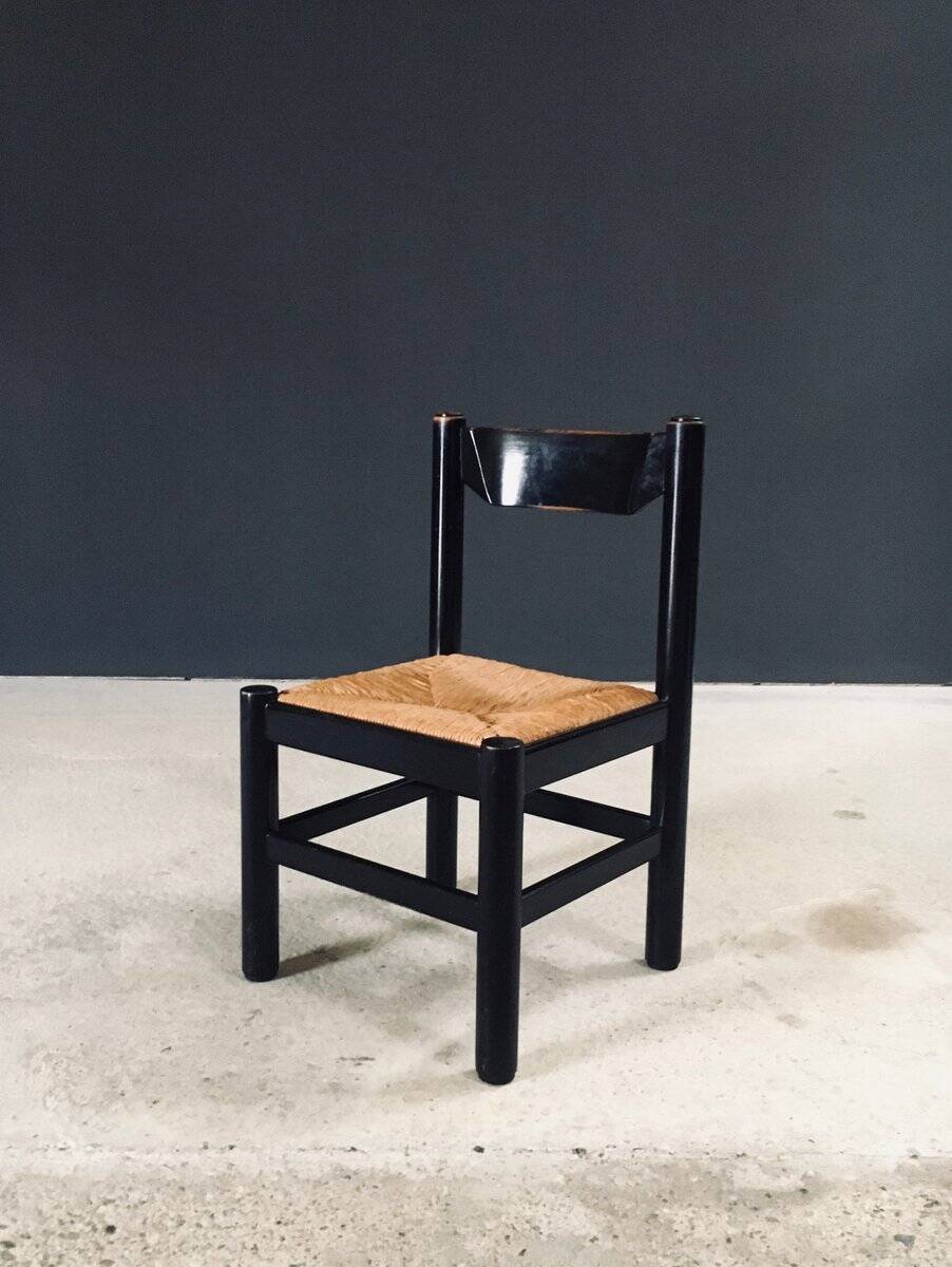 Mid-Century Modern Carimate Dining Chairs, Italy, 1970s, Set of 6