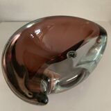 Vintage ashtray, Murano Sommerso, with pestle and label, circa 1960s