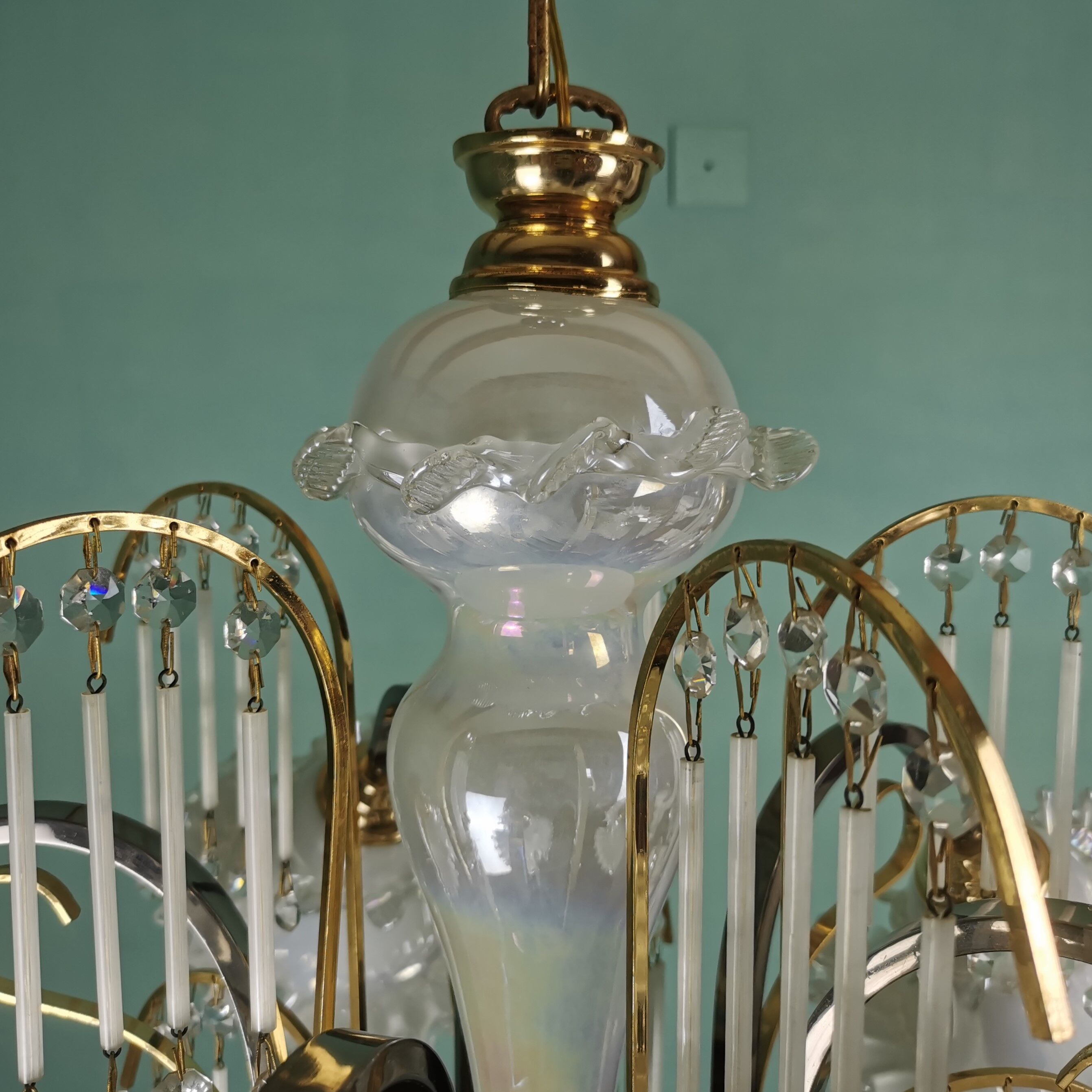 Italian murano glass chandelier