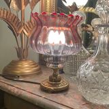 Brass foot tulip lamp