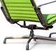 Eames EA 124 Armchair & EA 125 Ottoman for Vitra - Green Fabric