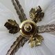 Vintage 1980s-90s Hollywood Regency Art Deco Bronze Mariner Seashell Chandelier