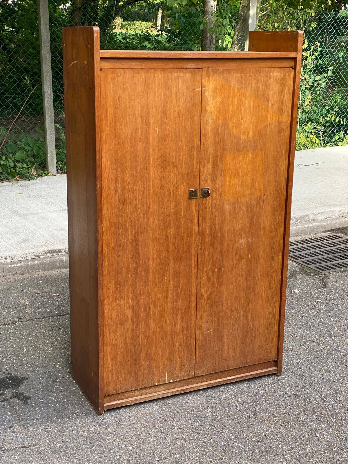 Scandinavian wooden wardrobe from the 50s