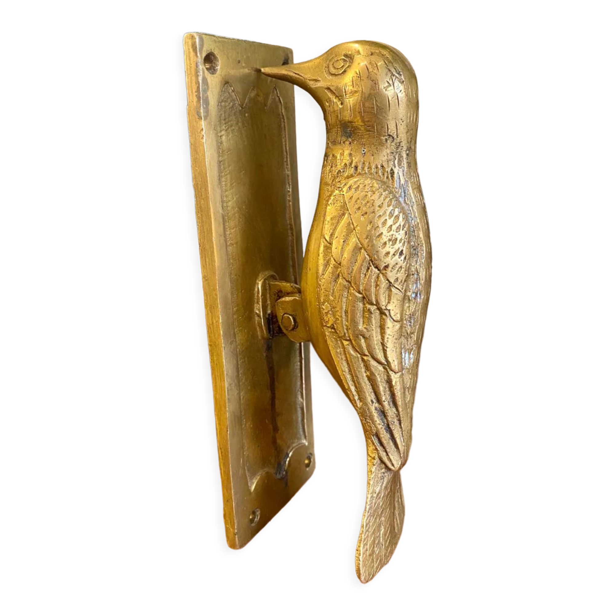 Green peak brass knocker