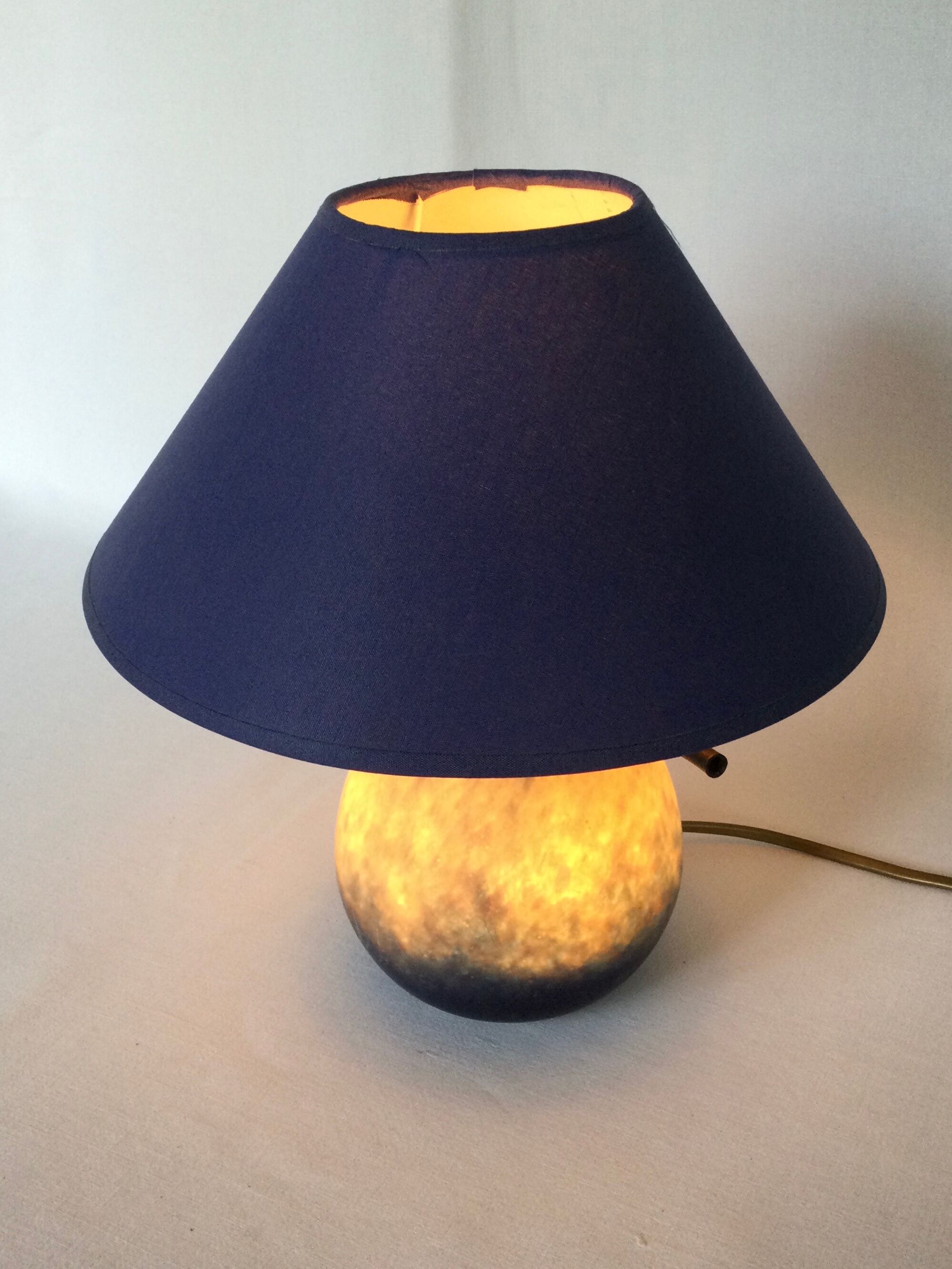 Glass paste lamp by A.France