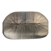 Canapé Ottoman 2 places en cuir