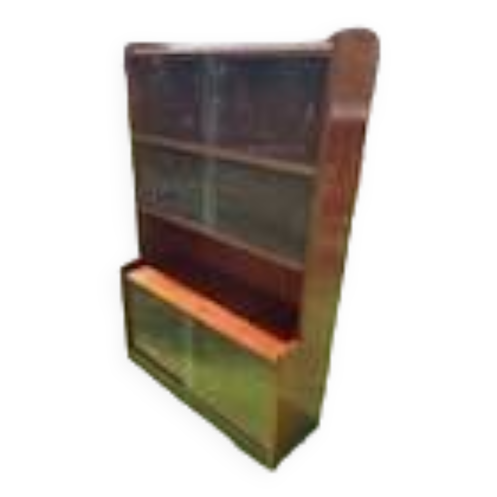 Mahogany glass shelf