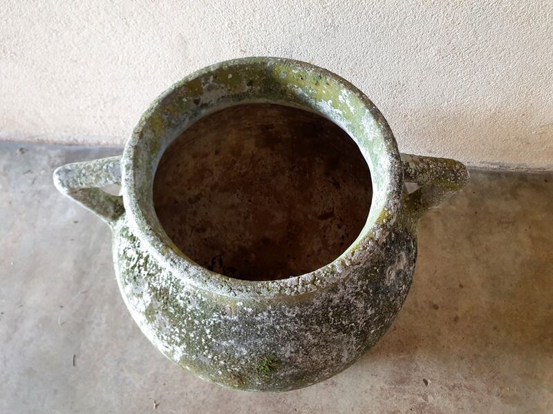 Fiber cement planter cauldron Design 1970