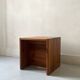 side table bedside in solid elm, Maison Regain 1970