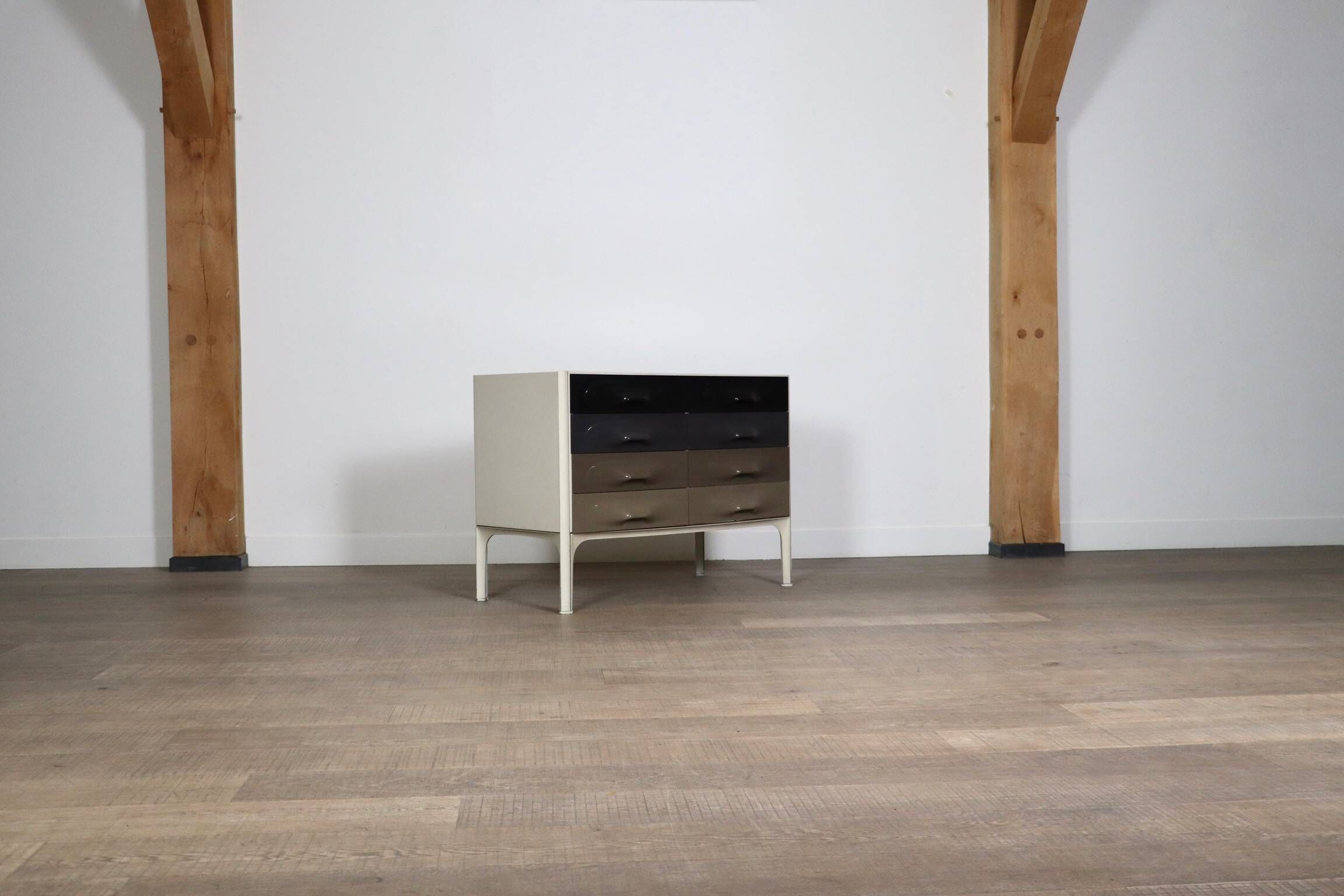 Commode Crédence Raymond Loewy DF 2000 Pour Doubinsky Frères, 1968