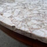 Drum table, 19th century mahogany pedestal table