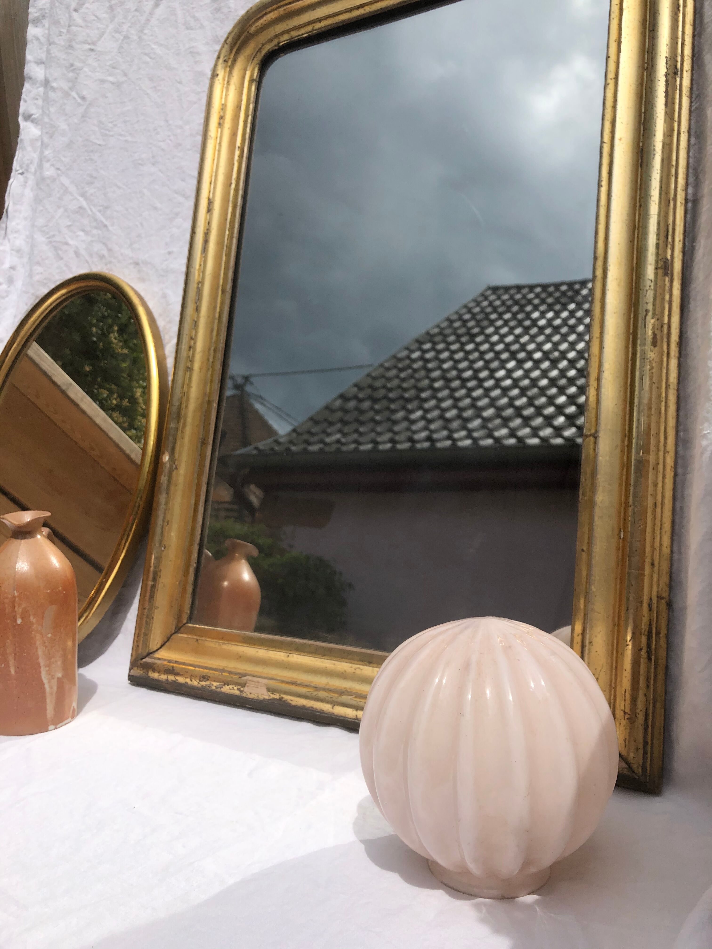 Old mirror type Louis Philippe - 80x55cm