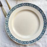 6 Flat plates Terre de fer Longchamp model René Made in France