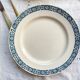 6 Flat plates Terre de fer Longchamp model René Made in France