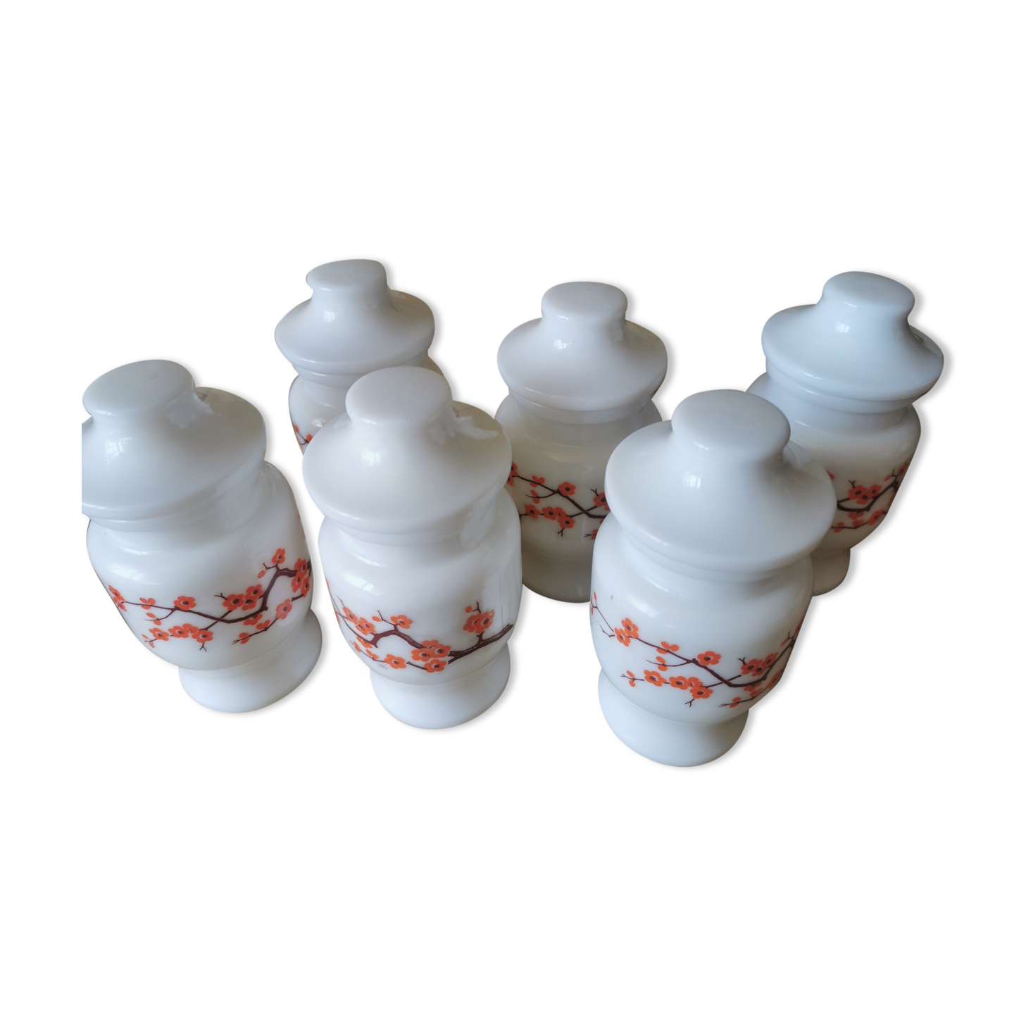 6 pots salle de bain