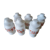6 bathroom pots