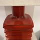 Table Lamp By Cari Zalloni, Red Ceramic, Germany, 1970s