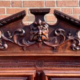 Cabinet louis XIII in walnut 19th era