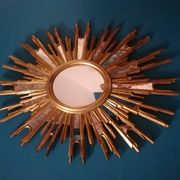 Grand miroir soleil à parecloses - Mid century / Regency - Decknudt
