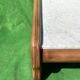 Leather and travertine coffee table, Switzerland 1970s