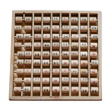 Wooden multiplication tables