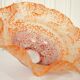Speckled toothed glass lampshade