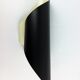 Black coiled metal spiral sconce 1960