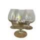 Set of 3 Napoleon crystal glasses