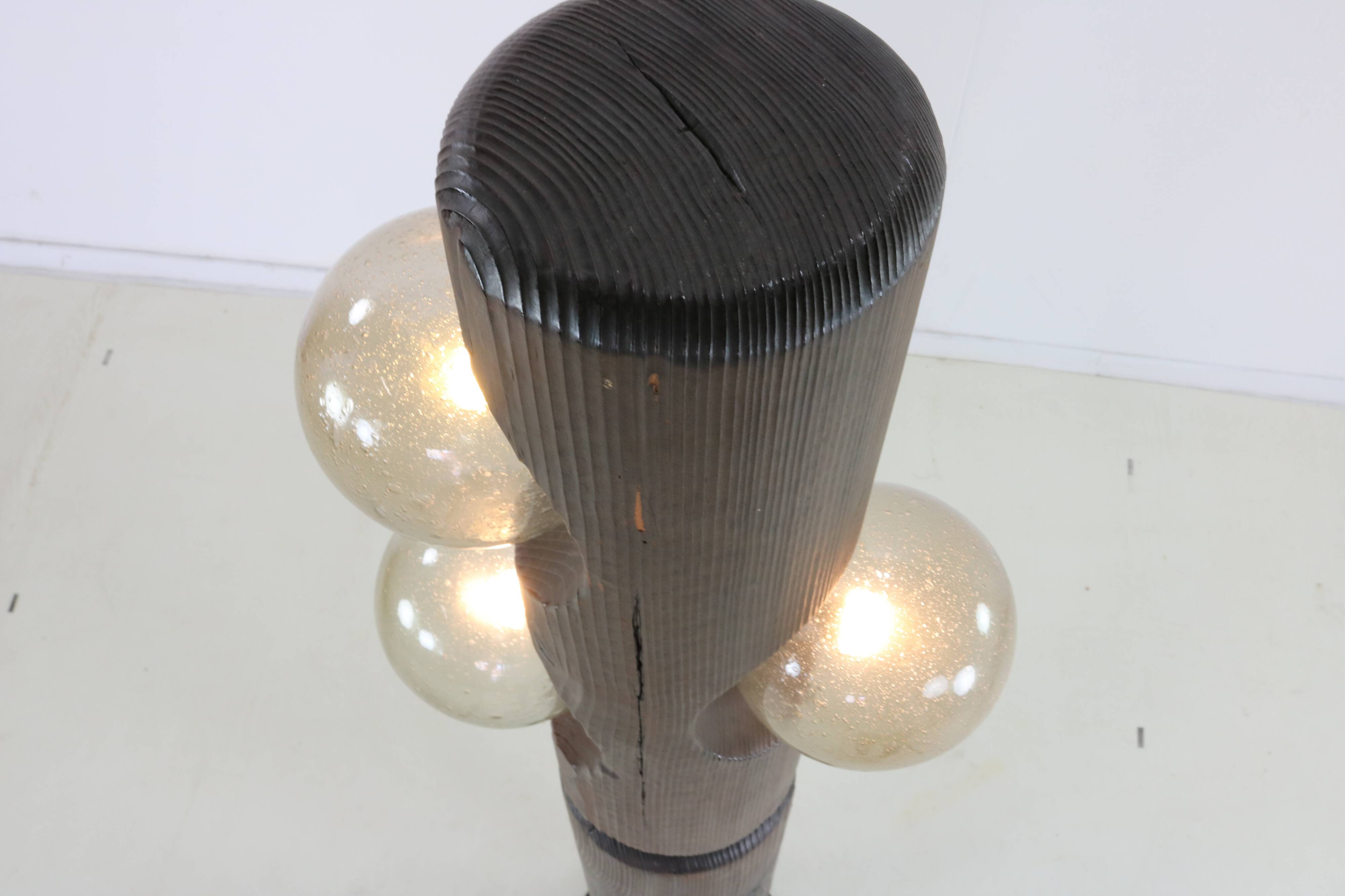 Brutalist design floorlamp