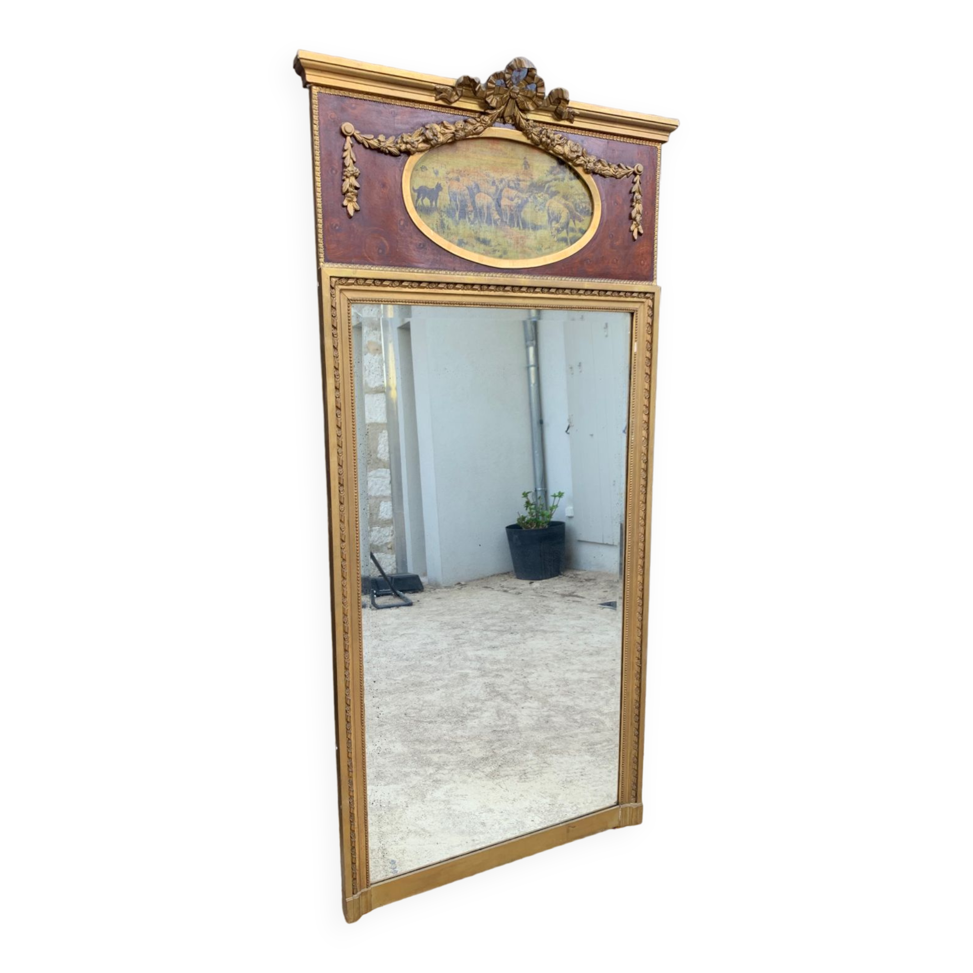 Overmantel mirror