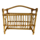Porte-revue vintage en rotin