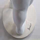 Original sculpture The Embrace signed Françoise Abraham patinated plaster 46 cm