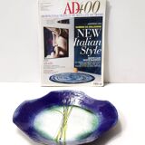 Blue, Green and White Copper Vide-Poche Attr. to Paolo De Poli