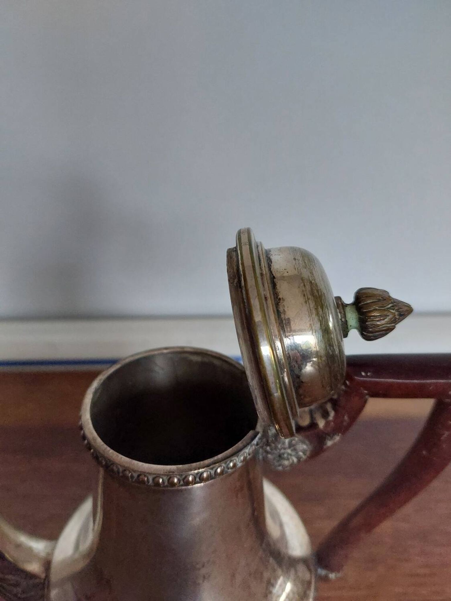 Théière en métal argenté Vintage