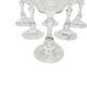 Vintage Czechoslovakian crystal champagne glasses set, 1970s, set of 6