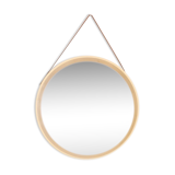 Miroir mural vintage 60s rond blanc design danois