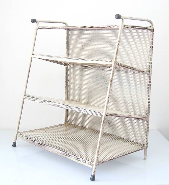 Large Mategot style fifties vintage magazine rack
