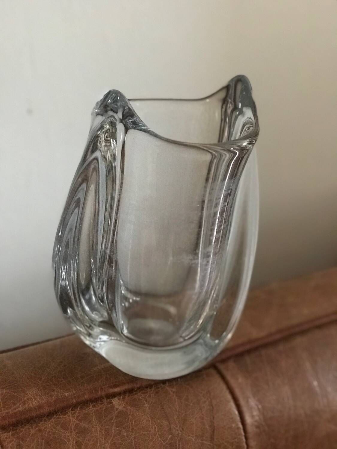 Art Deco style crystal vase