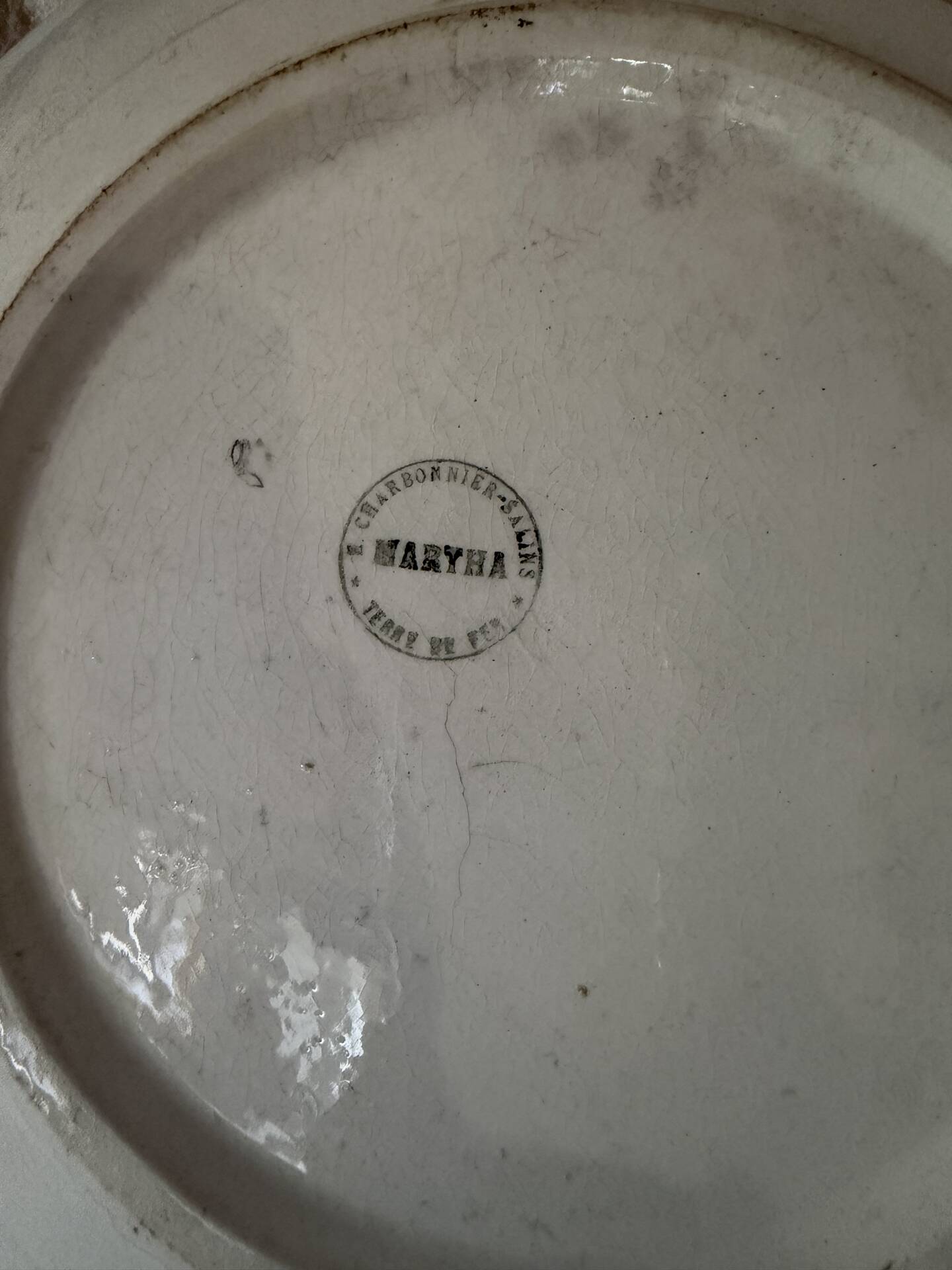 Large earthenware salad bowl from Salins