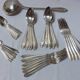 37-piece silver-plated metal cutlery set Art Deco
