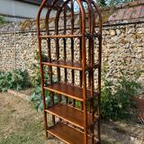 Vintage rattan shelf 1970