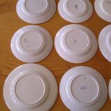 Set of 12 different flat plates
