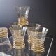 6 antique water glasses in good condition