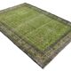 Vintage Green Floral Turkish Carpet 323 x 227 cm