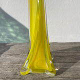 Murano yellow glass soliflore vase, 1960