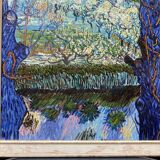 Huile sur toile vue du Brabant