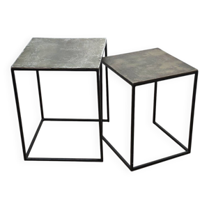 Paire de tables gigognes